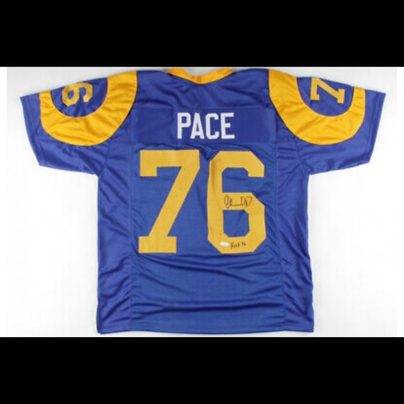 🆕 Orlando Pace Signed Rams Jersey Ins"HOF 16" (JSA COA) - Picture 2 of 3